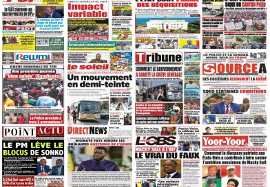 LA UNE DES JOURNAUX NATIONAUX DU 22OCTOBRE 2026